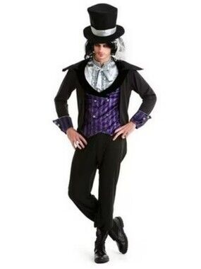Hauntlook Dark Mad Hatter Costume Men Adult Medium Halloween Alice | Medium